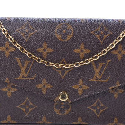 Louis Vuitton Monogram Pochette Felicie Chain Wallet Fuchsia 8 of 12