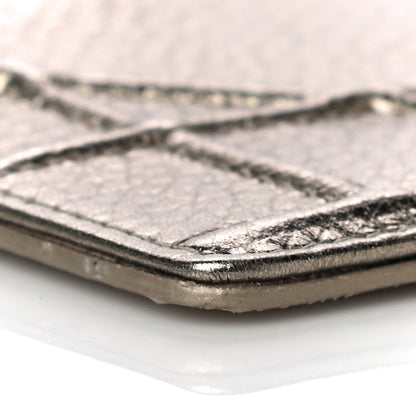 Christian Dior Metallic Grained Calfskin Cannage Diorama Card Holder Gold 8 of 11