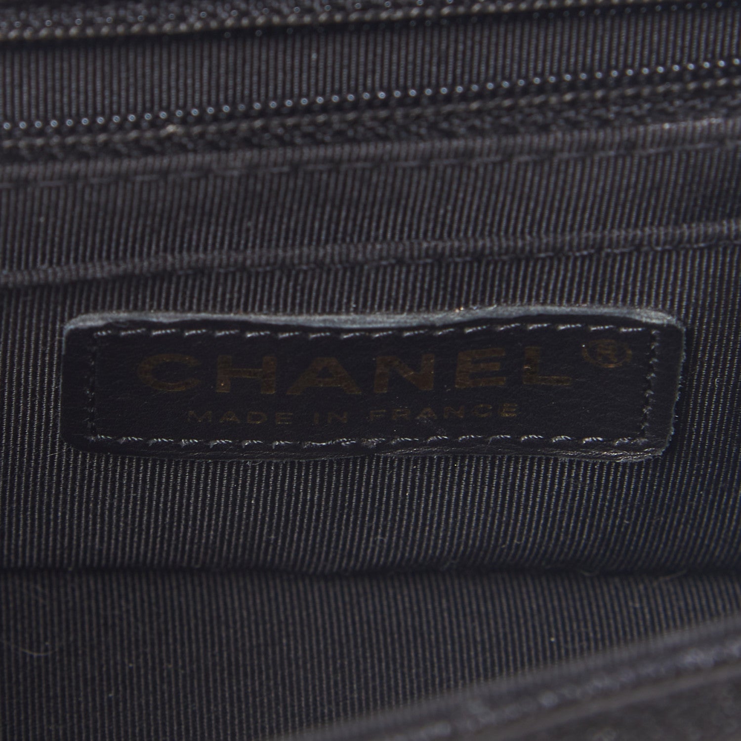Chanel Iridescent Caviar Quilted Mini Flap With Thick Strap Black Beige 7 of 8