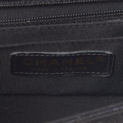Chanel Iridescent Caviar Quilted Mini Flap With Thick Strap Black Beige 7 of 8