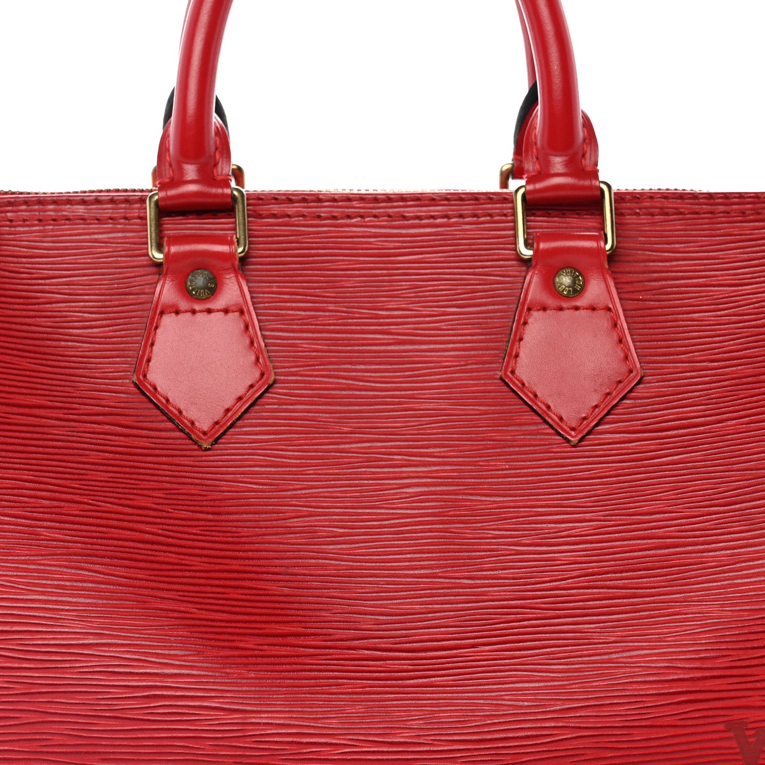 Louis Vuitton Epi Speedy 25 Castillan Red 8 of 14