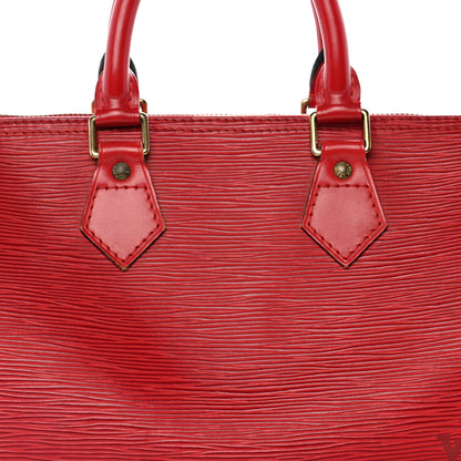 Louis Vuitton Epi Speedy 25 Castillan Red 8 of 14