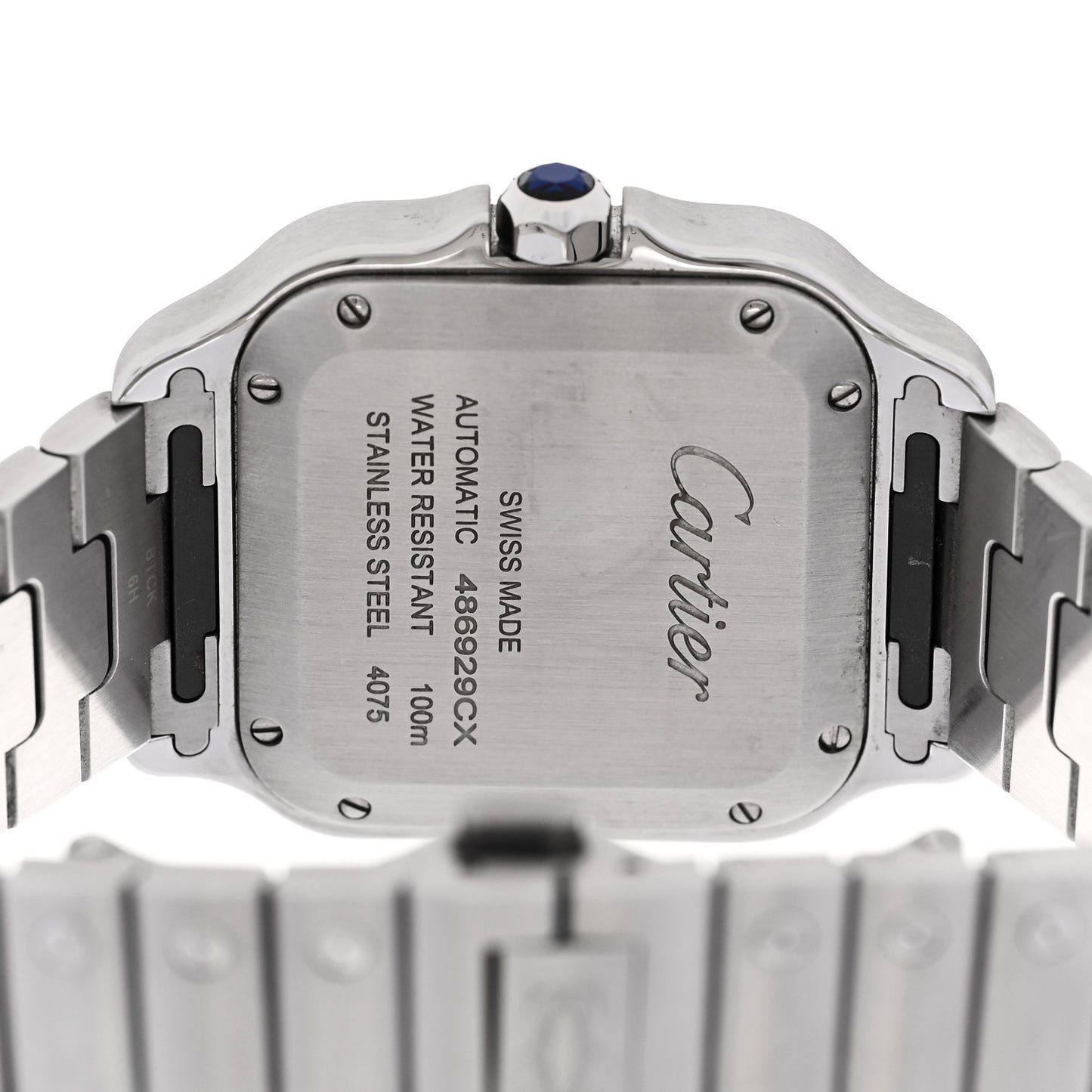 Stainless Steel 35mm Santos de Cartier Automatic Watch