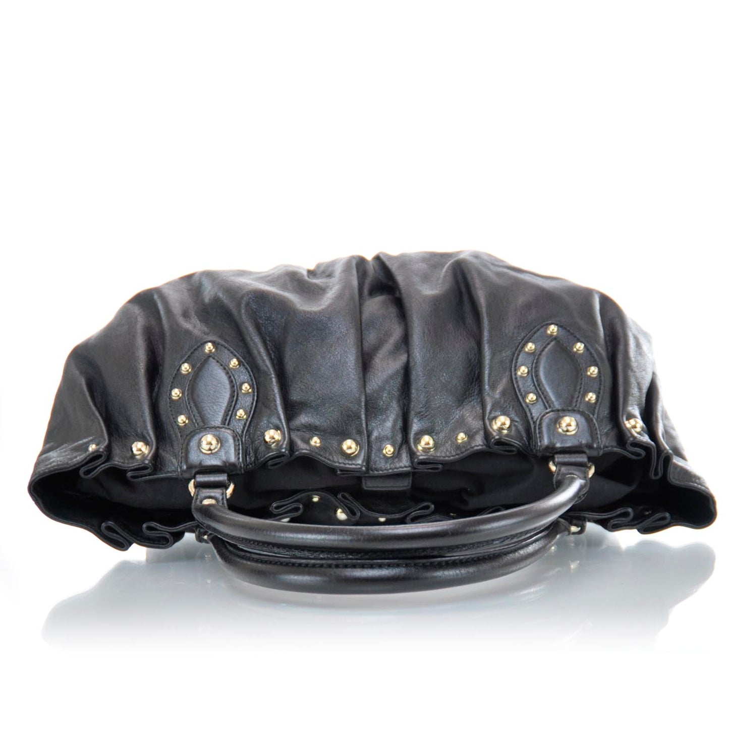 Leather Studded Pelham Tote Black