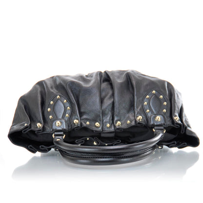 Gucci Leather Studded Pelham Tote Black 3 of 9