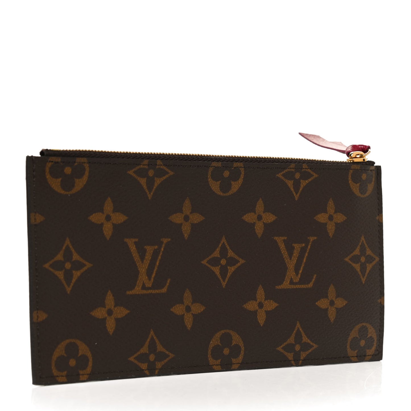 Monogram Felicie Chain Wallet Zippered Insert Fuchsia