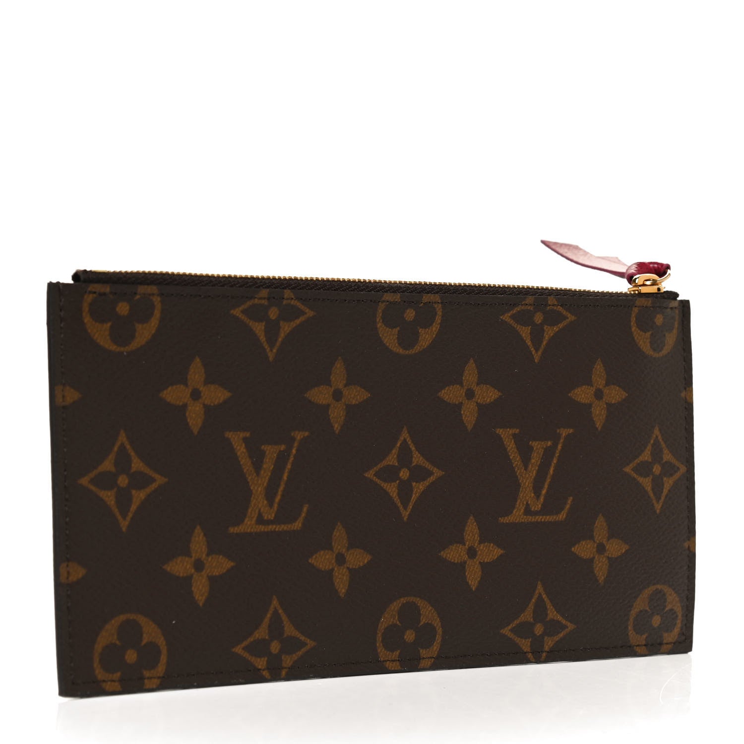 Louis Vuitton Monogram Felicie Chain Wallet Zippered Insert Fuchsia 3 of 10