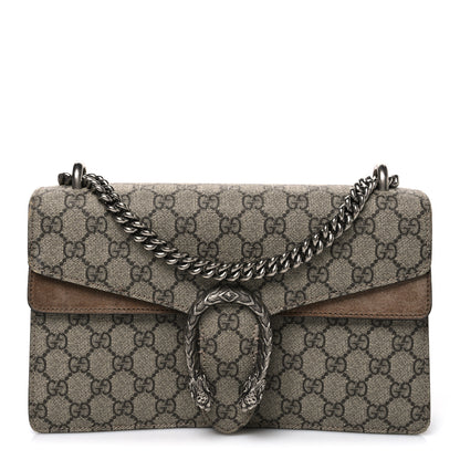 Gucci GG Supreme Monogram Small Dionysus Shoulder Bag Taupe 1 of 13