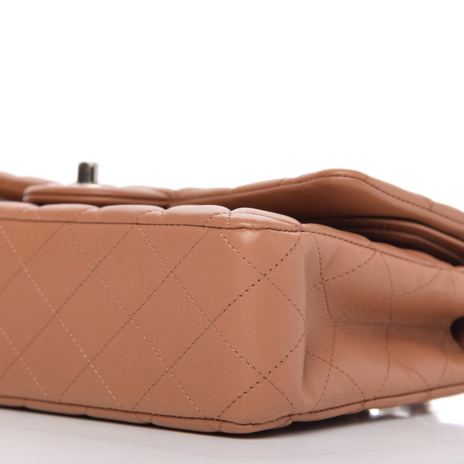 Chanel Lambskin Quilted Medium Double Flap Brown 7 of 10