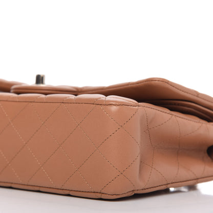 Chanel Lambskin Quilted Medium Double Flap Brown 7 of 10