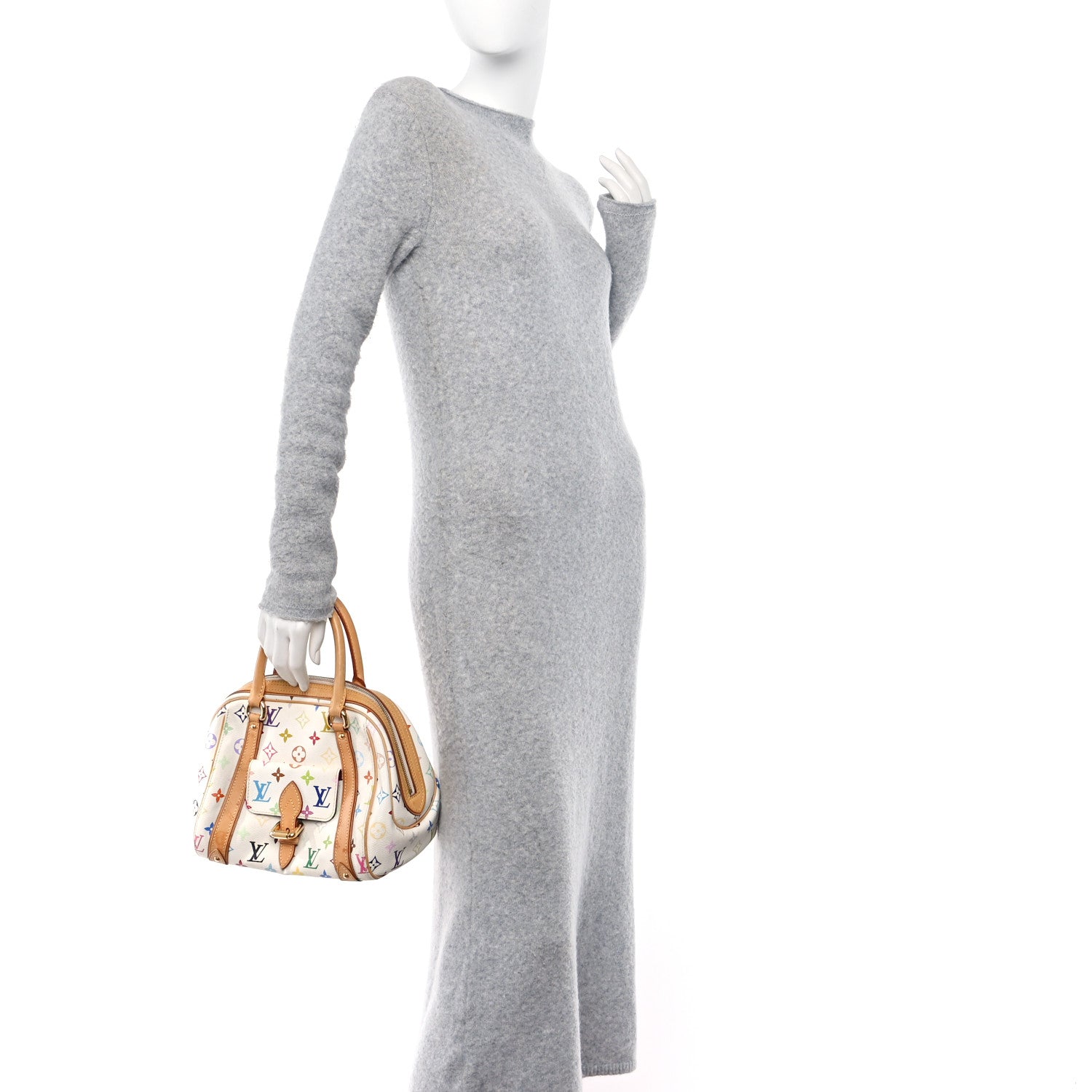 Louis Vuitton Monogram Multicolor Priscilla White 2 of 11