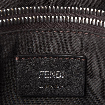 Fendi Vitello Dolce Bi-Color FF 1974 Embossed Medium By The Way Boston Bag Nebula Maya Black 7 of 13