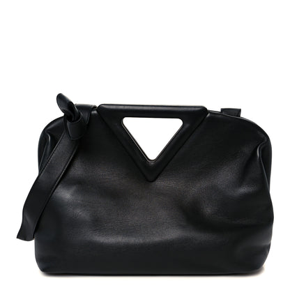 Bottega Veneta Calfskin Medium The Point Triangle Bag Black 1 of 9