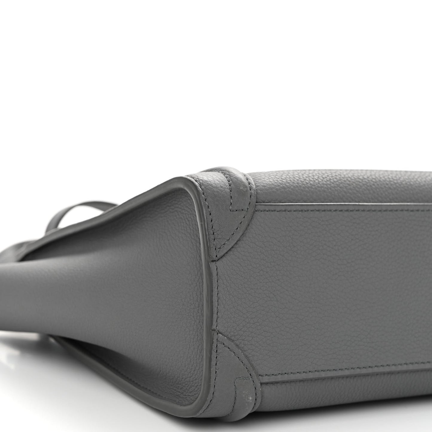 Baby Drummed Calfskin Nano Luggage Kohl