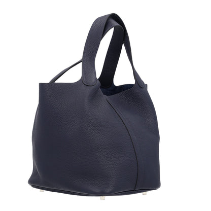 Hermes Taurillon Clemence Picotin Lock 22 MM Bleu Nuit 3 of 10