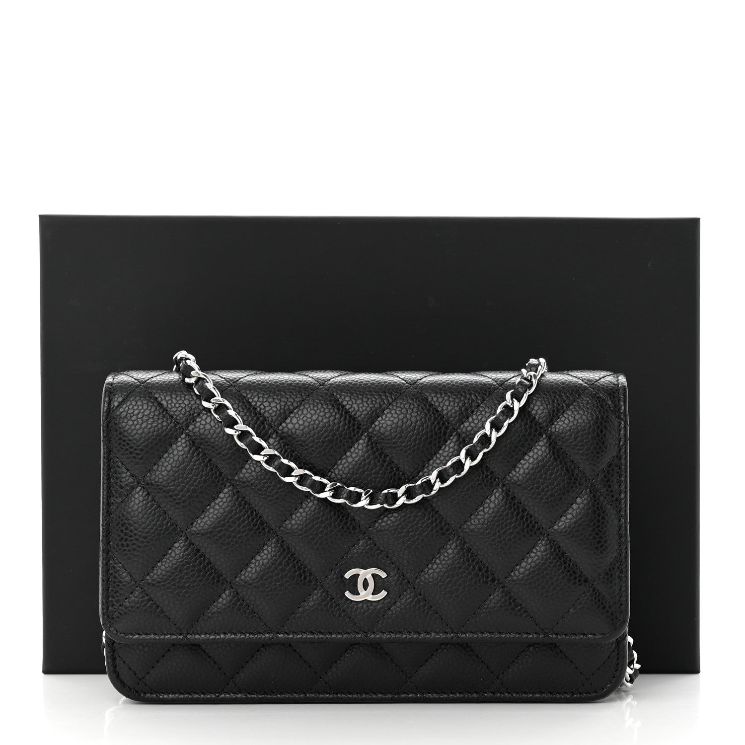 Chanel Caviar Quilted Wallet on Chain WOC Black 13 of 13
