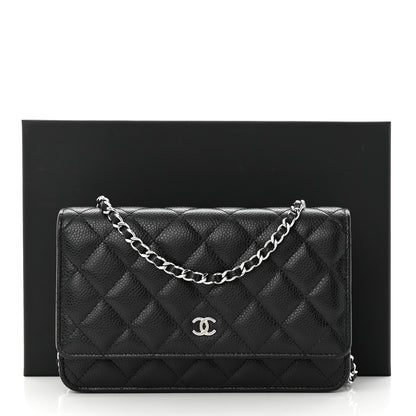 Chanel Caviar Quilted Wallet on Chain WOC Black 13 of 13