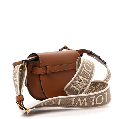 Loewe Calfskin Jacquard Mini Gate Dual Bag Tan 3 of 8