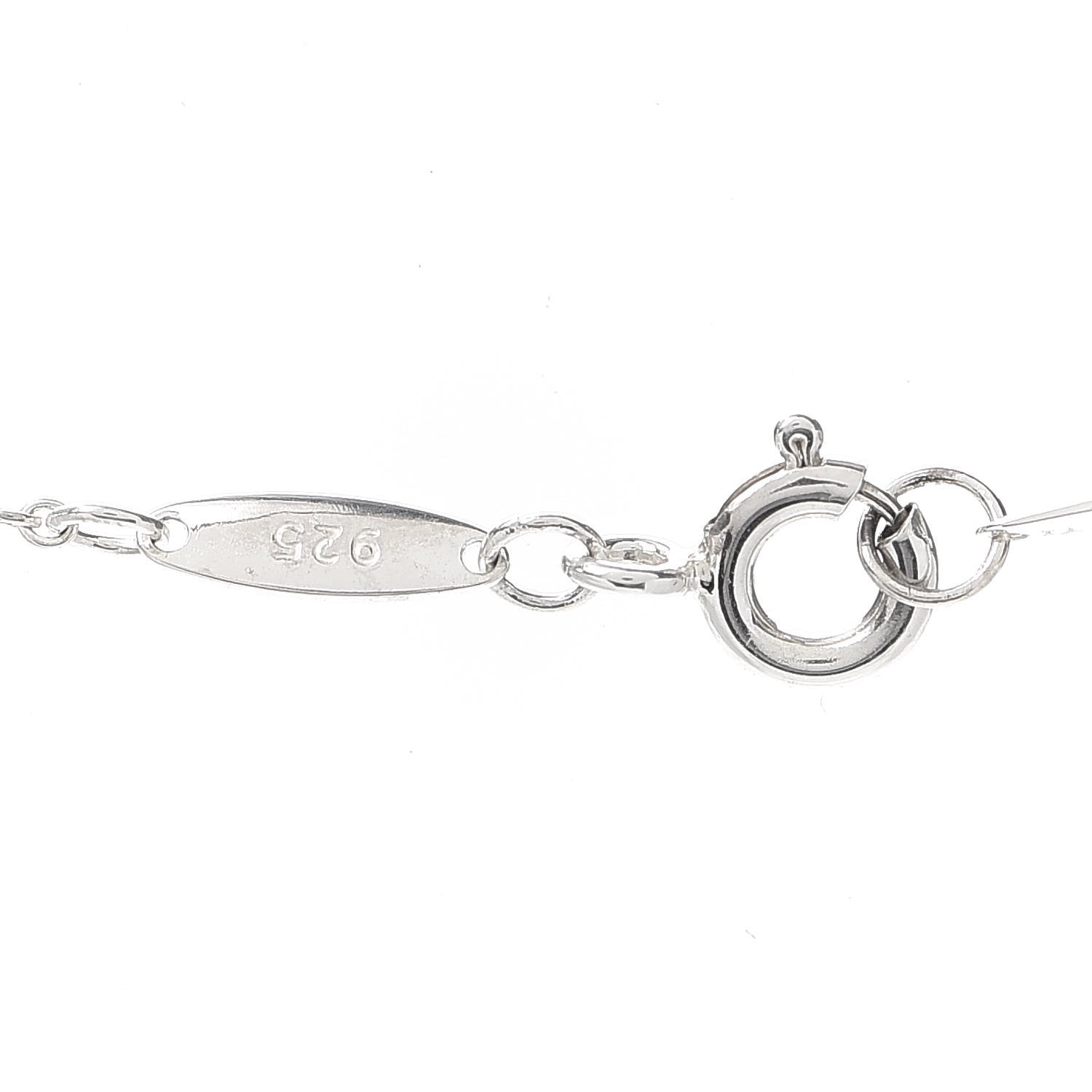 Tiffany Sterling Silver Elsa Peretti Letter J Pendant Necklace 6 of 6
