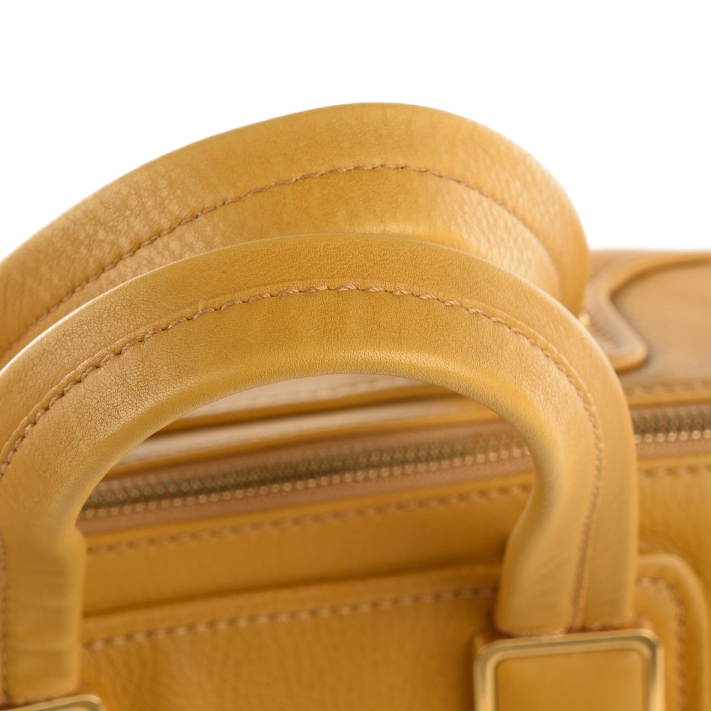 Vitello Dolce Marmol Large Chameleon Tote Yellow