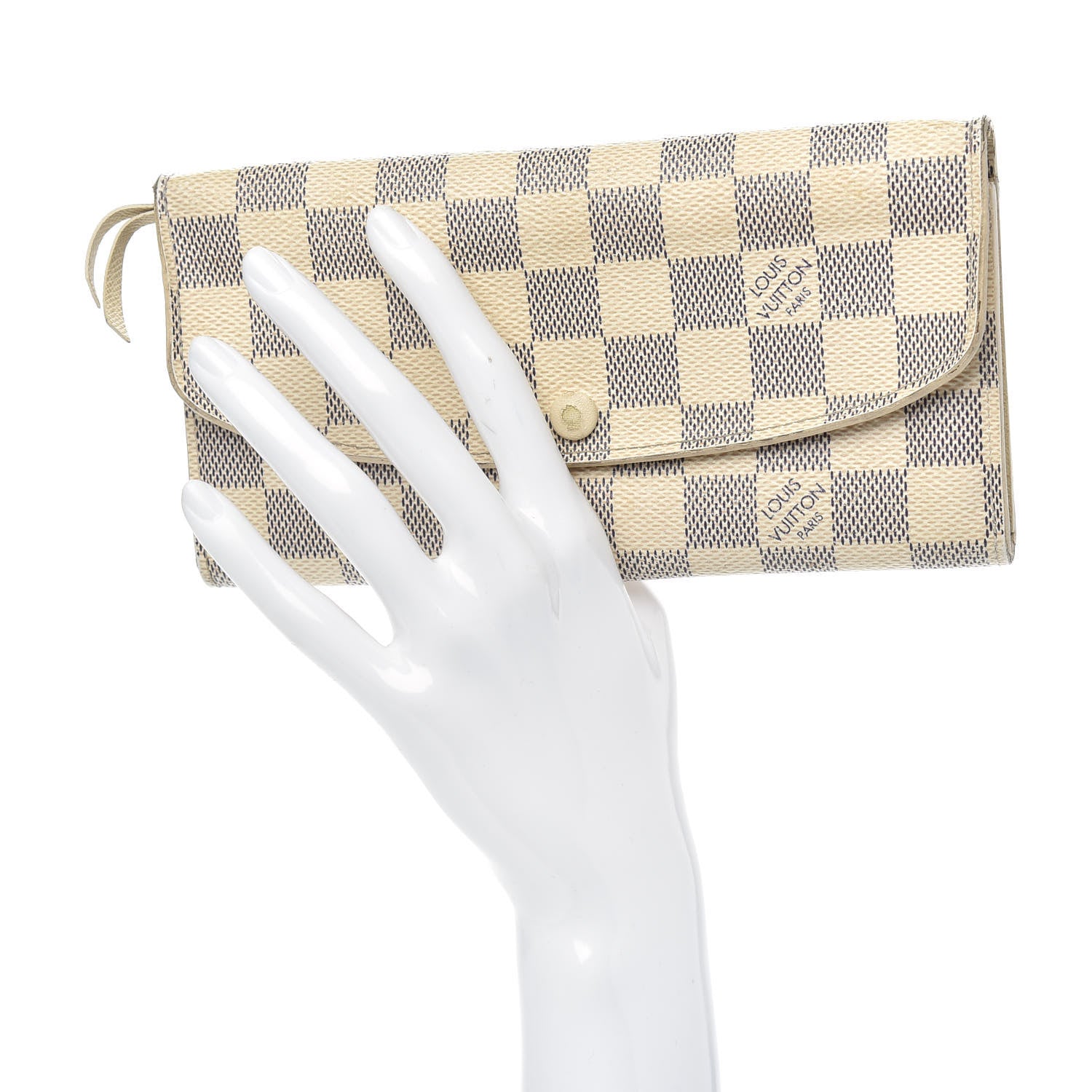 Louis Vuitton Damier Azur Emilie Wallet 2 of 12