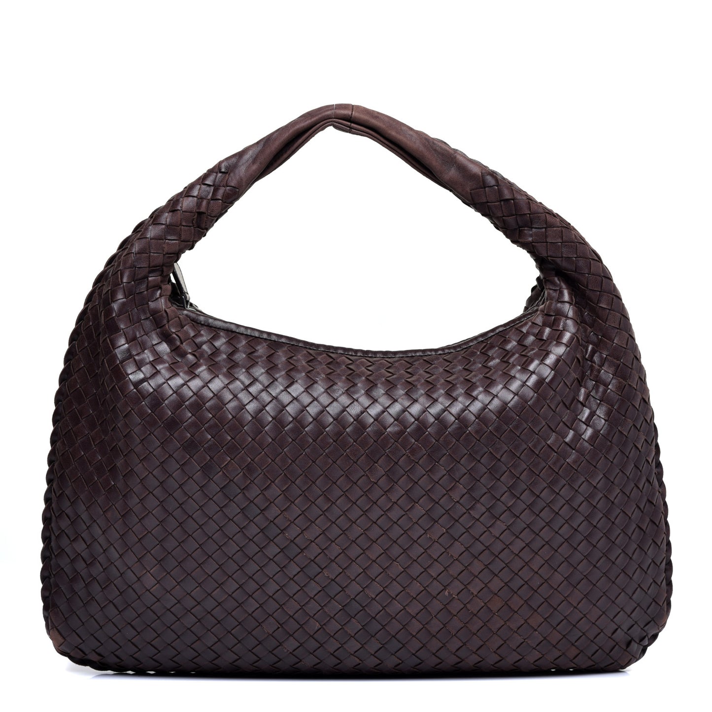 Nappa Intrecciato Large Veneta Hobo Ebano