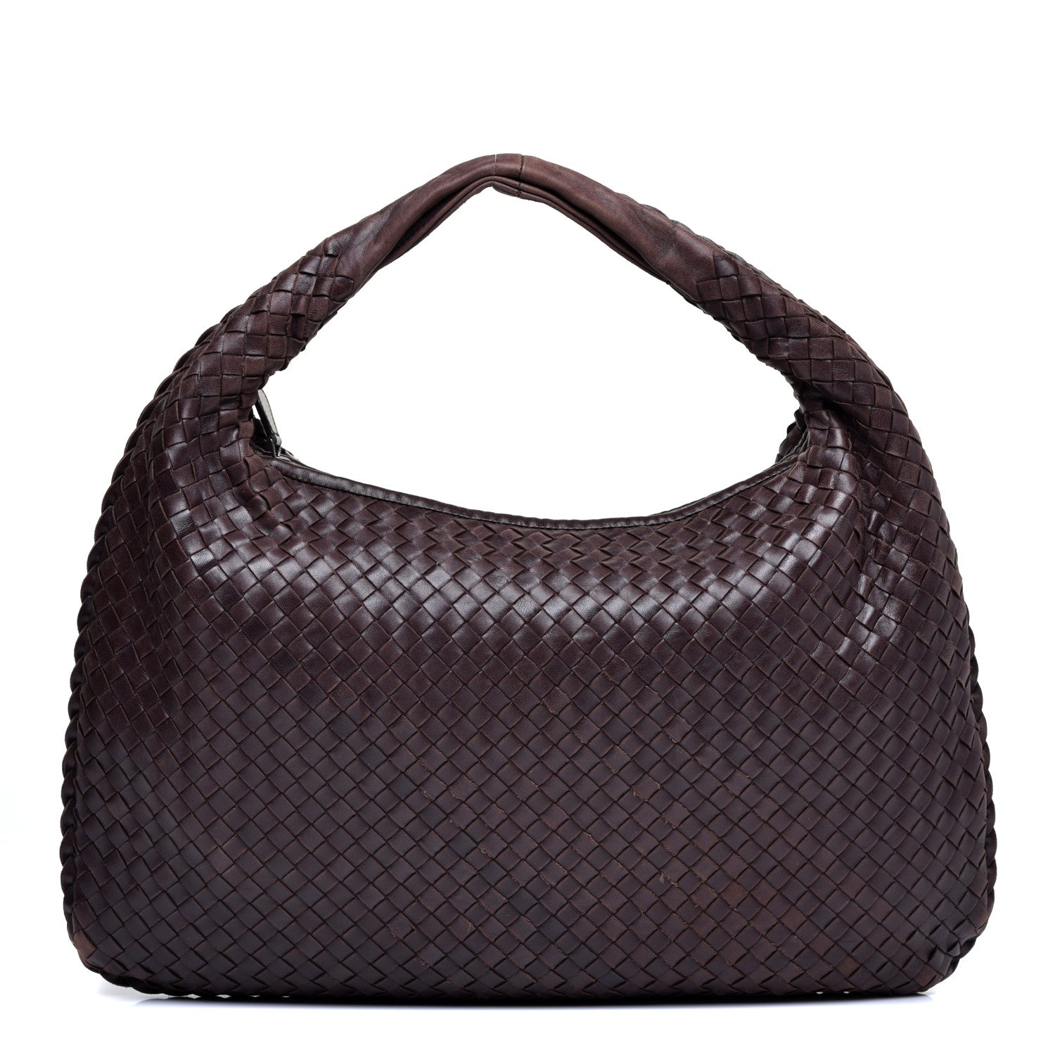 Bottega Veneta Nappa Intrecciato Large Veneta Hobo Ebano 1 of 10