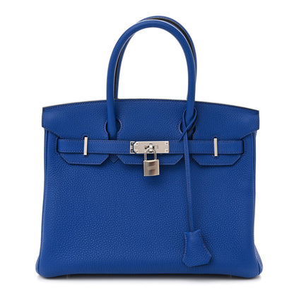 Hermes Togo Birkin 30 Bleu Royal 1 of 10