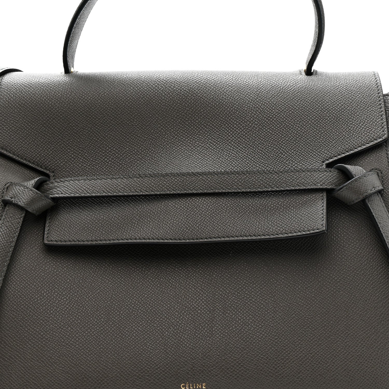 Celine Grained Calfskin Mini Belt Bag Grey 9 of 11