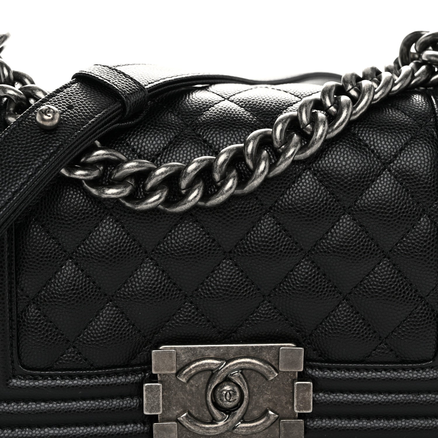 Chanel Caviar Quilted Small Boy Flap Black 8 of 11
