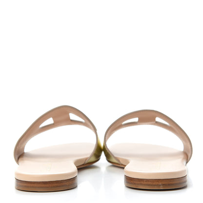 Christian Dior Metallic Calfskin D-Club Mule Sandal 37 Light Gold 7 of 11