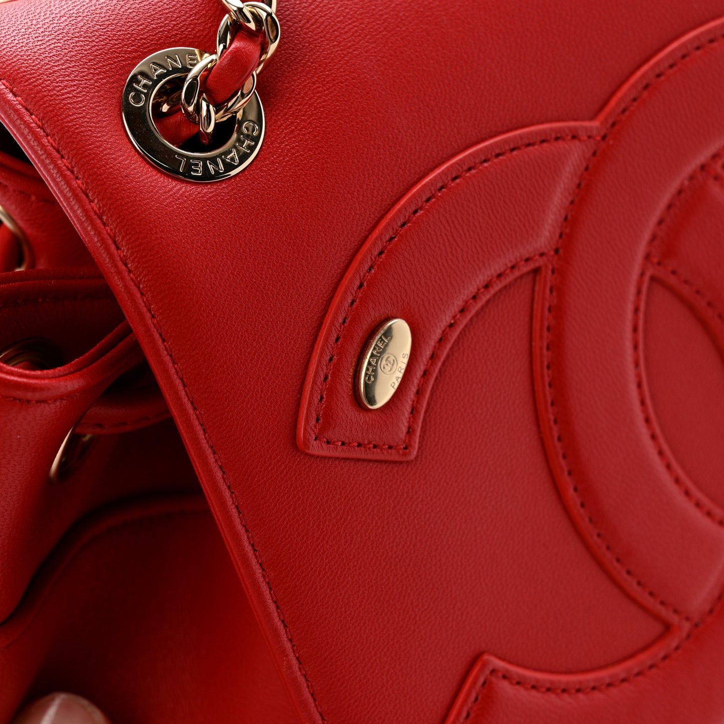 Lambskin CC Mania Backpack Red
