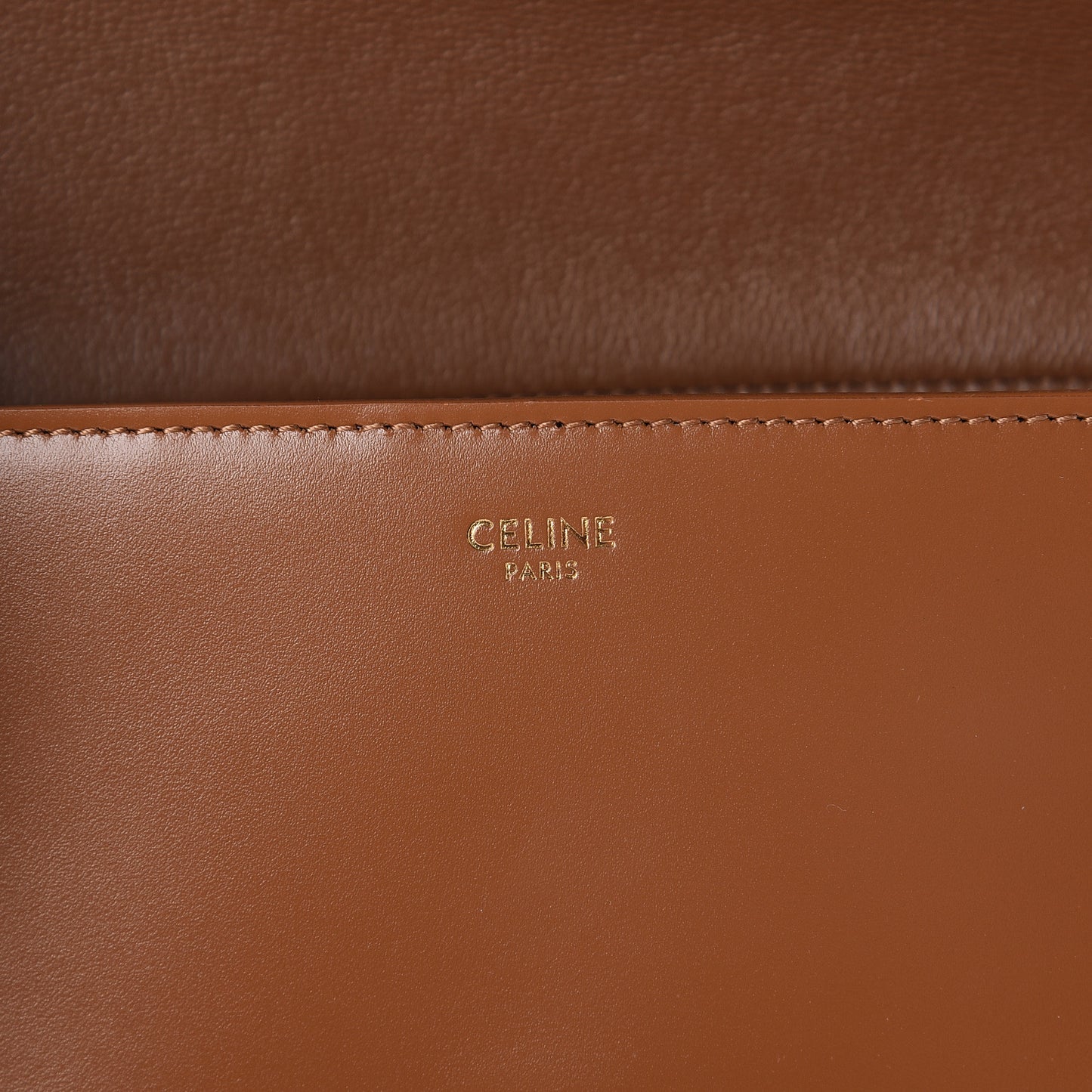 Shiny Calfskin Medium Tassel Bag Caramel