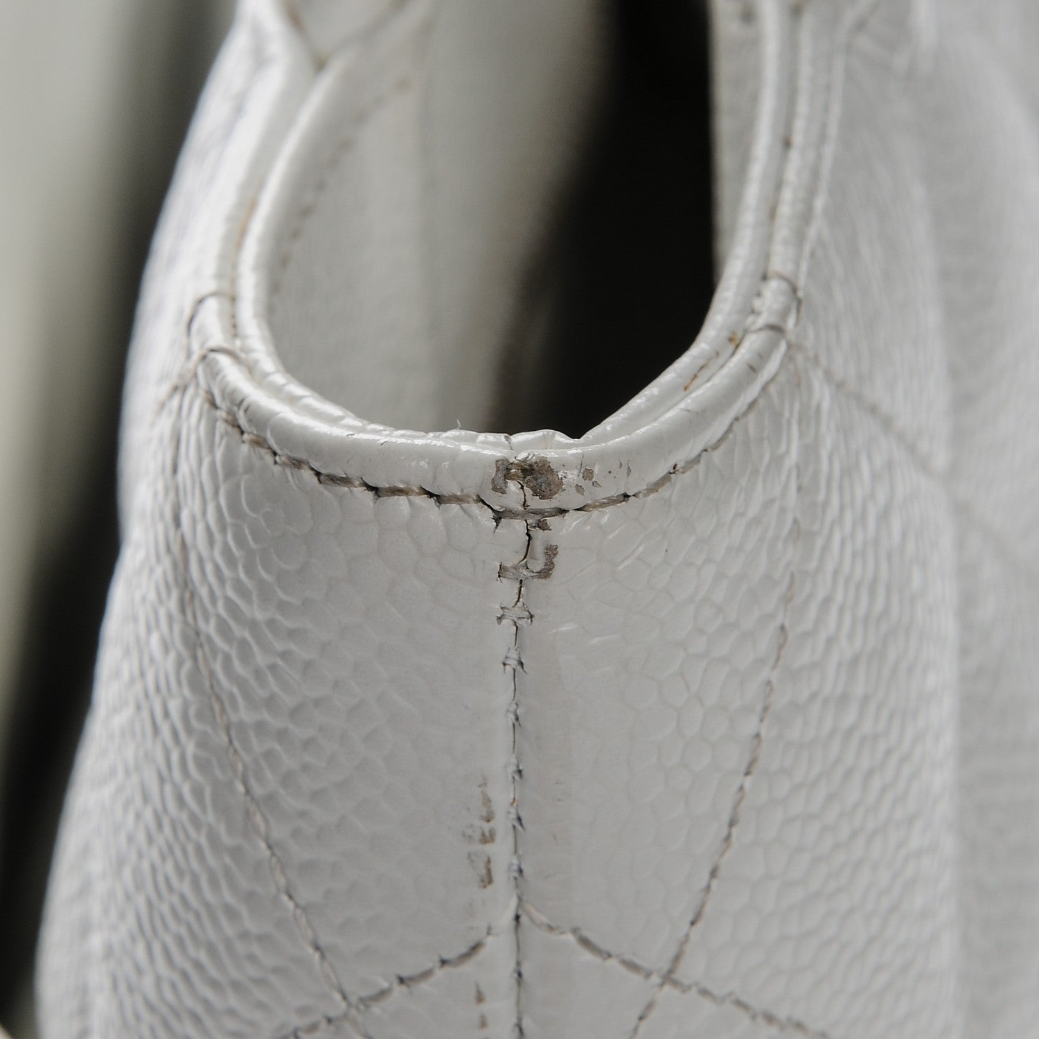 Chanel Caviar Quilted Medallion Tote White 12 of 12