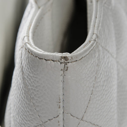 Chanel Caviar Quilted Medallion Tote White 12 of 12