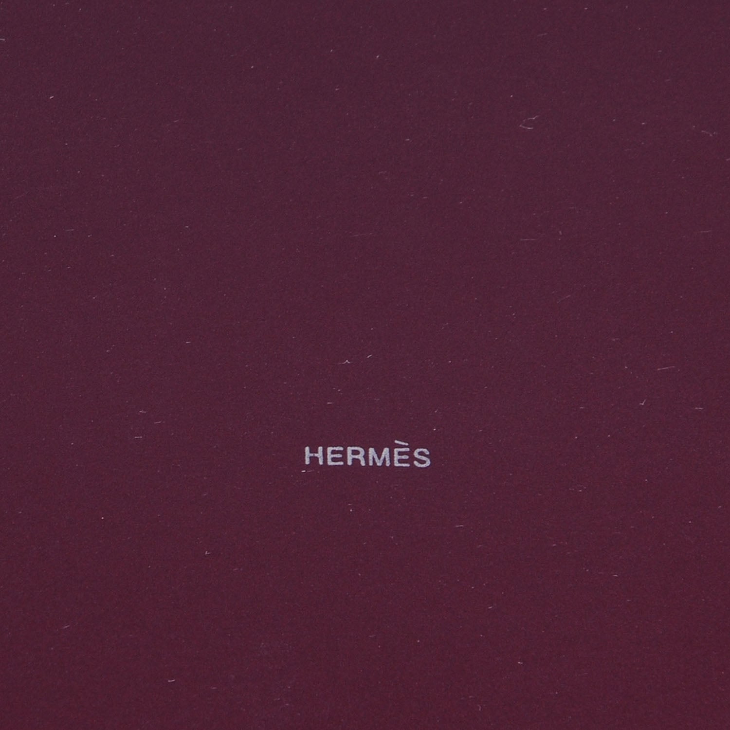 Hermes Lacquered Wood Chamonix Chakor Change Tray Garnet Red 3 of 4