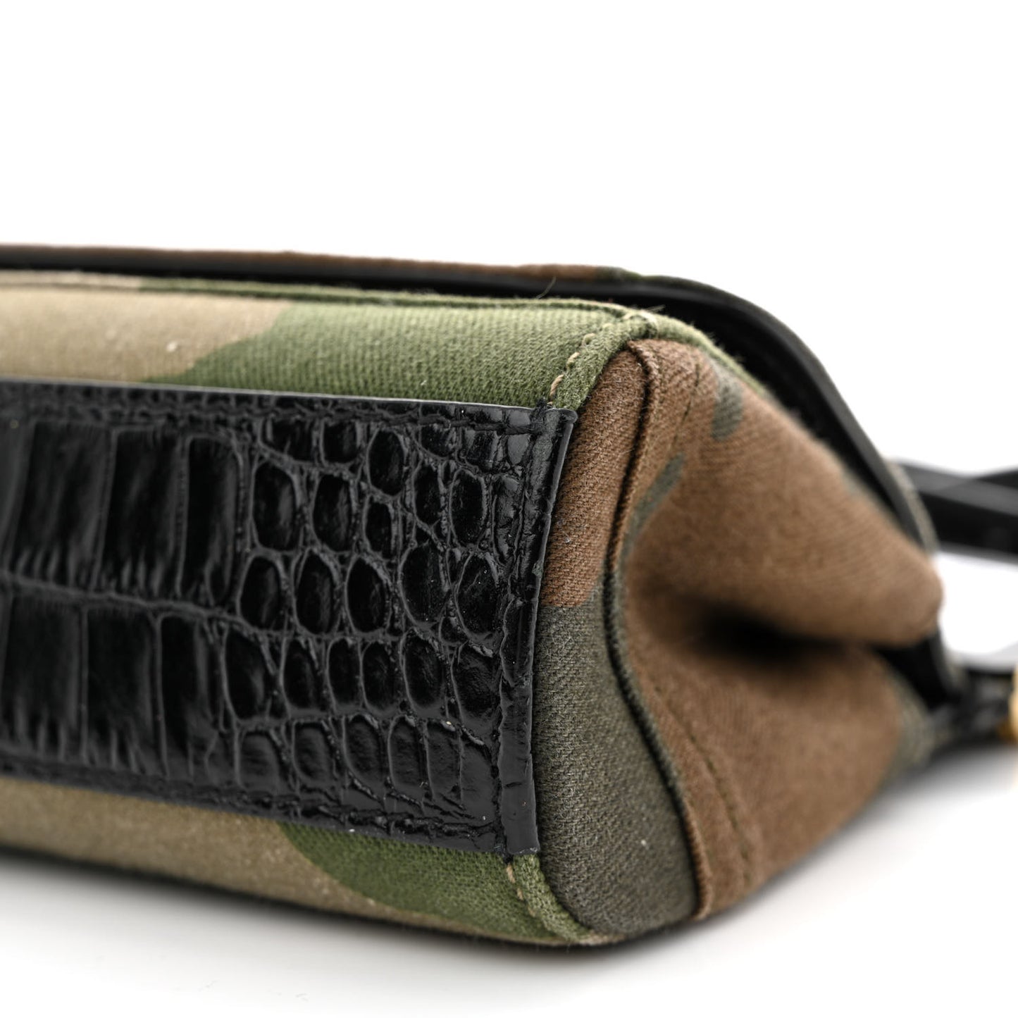 Cotton Crocodile Embossed Camouflage Patchwork Sicily Multicolor