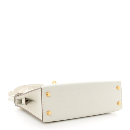 Hermes Chevre Mysore Mini Kelly Sellier 20 Mushroom 4 of 11