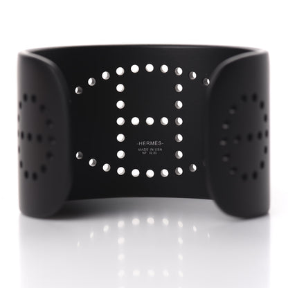 Hermes Aluminium Evelyne Sunset Cuff Bracelet T3 Black 4 of 5