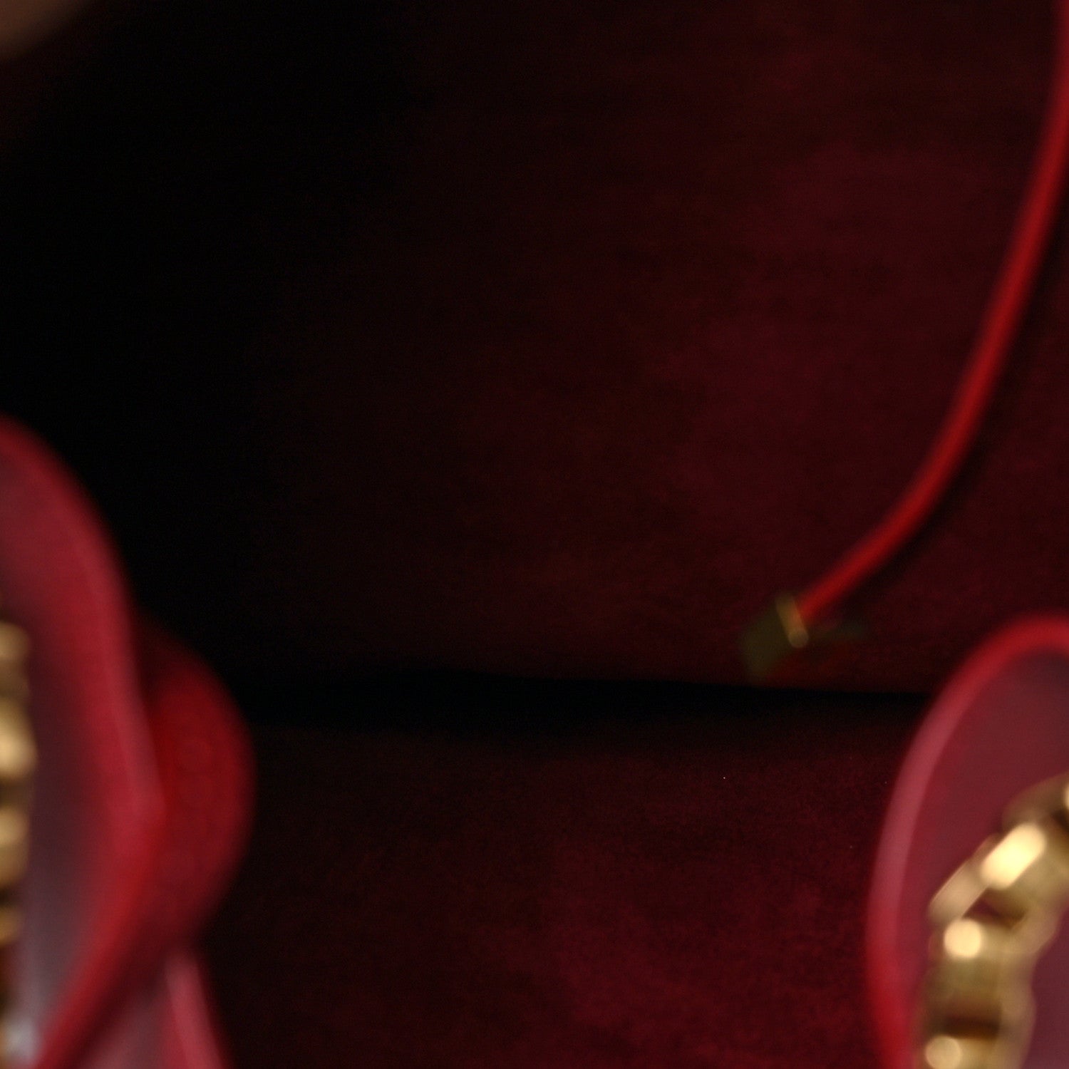 Saint Laurent Smooth Calfskin Small Suzanne Hobo Red 5 of 8