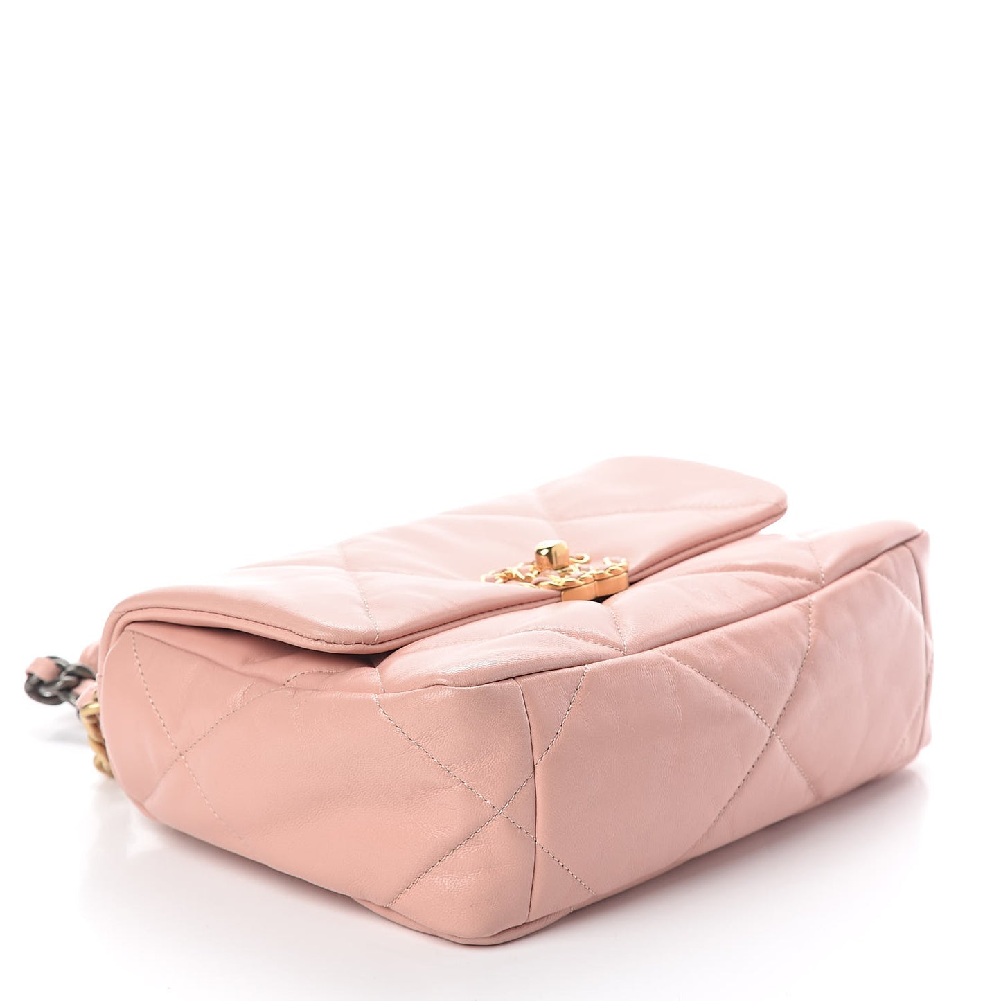 Lambskin Quilted Medium 19 Flap Light Pink