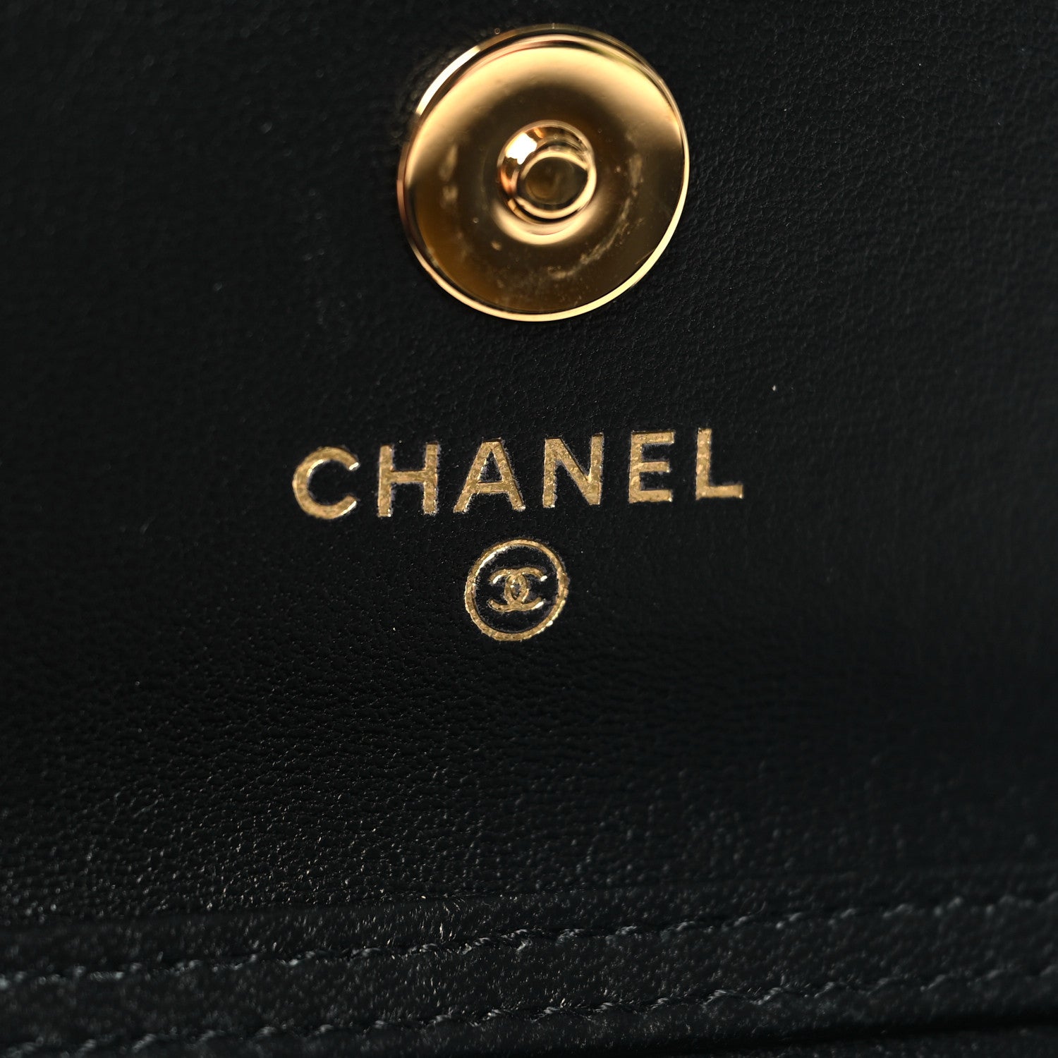 Chanel Lambskin Quilted Zirconium Clutch With Chain Black 7 of 12