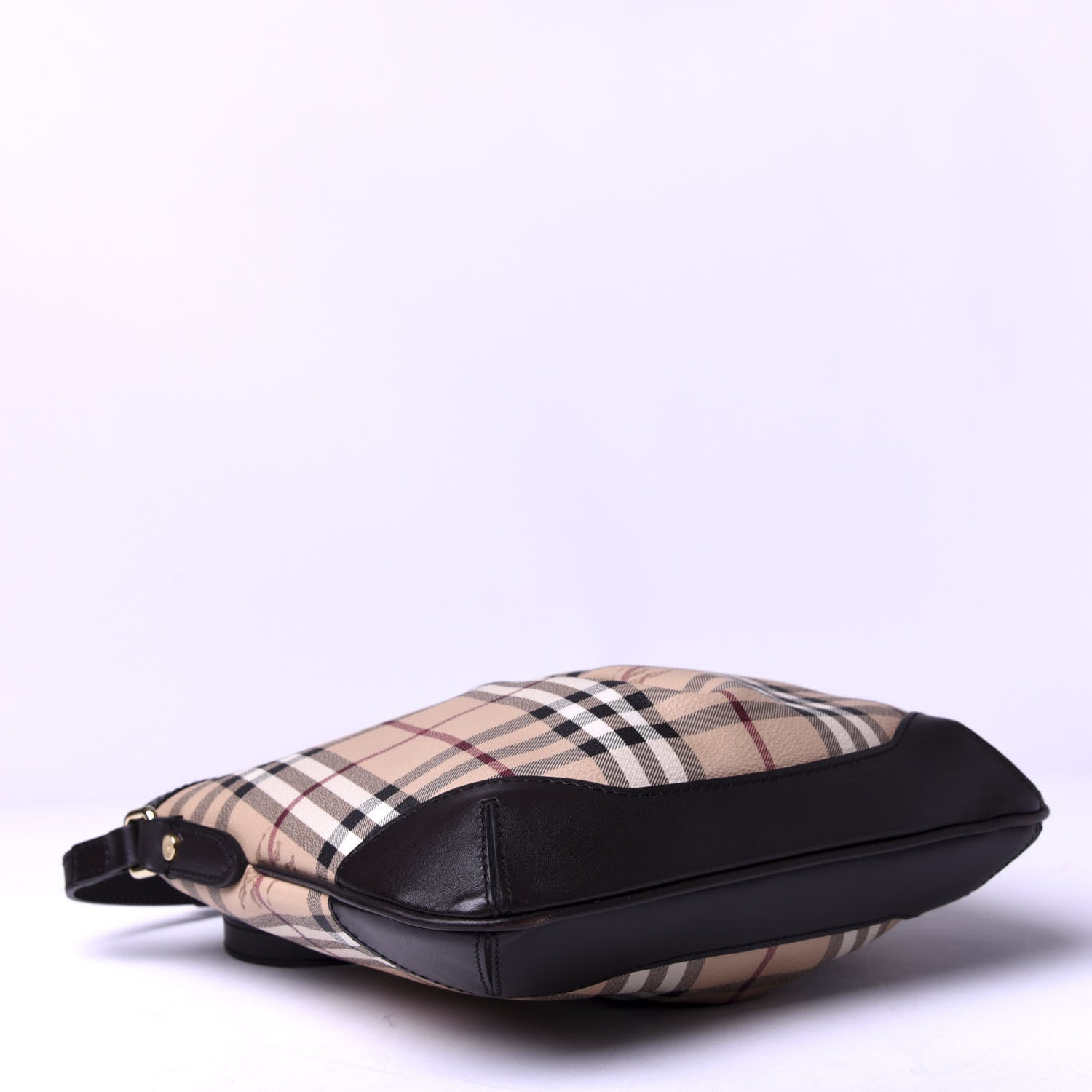Burberry Haymarket Check Hartham Crossbody Chocolate 4 of 9