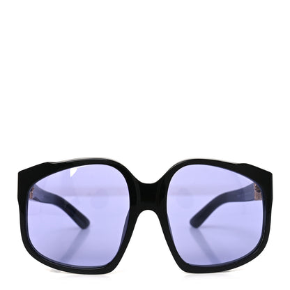 Miu Miu Acetate Square Sunglasses SMU A07 Black Violet 2 of 7