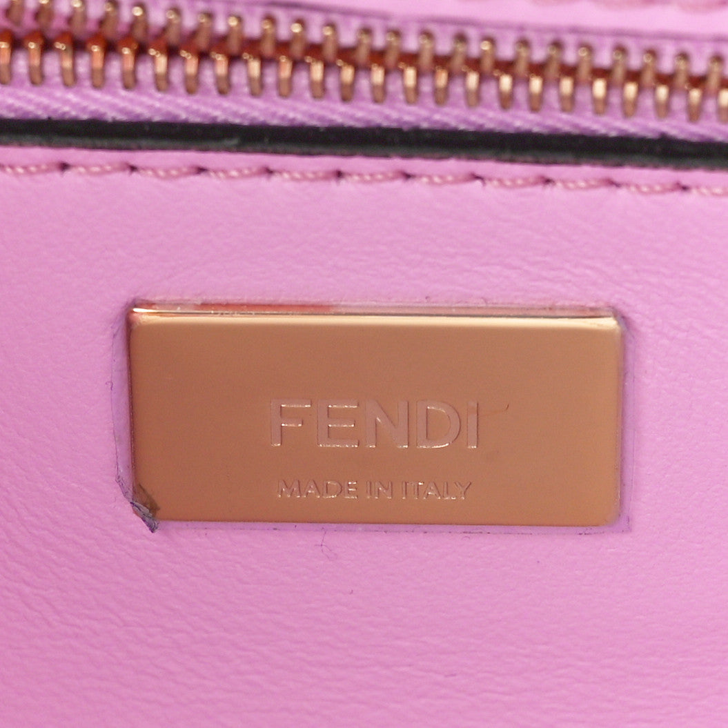 Fendi Sheepskin Crystal Beaded Baguette Violet 5 of 8