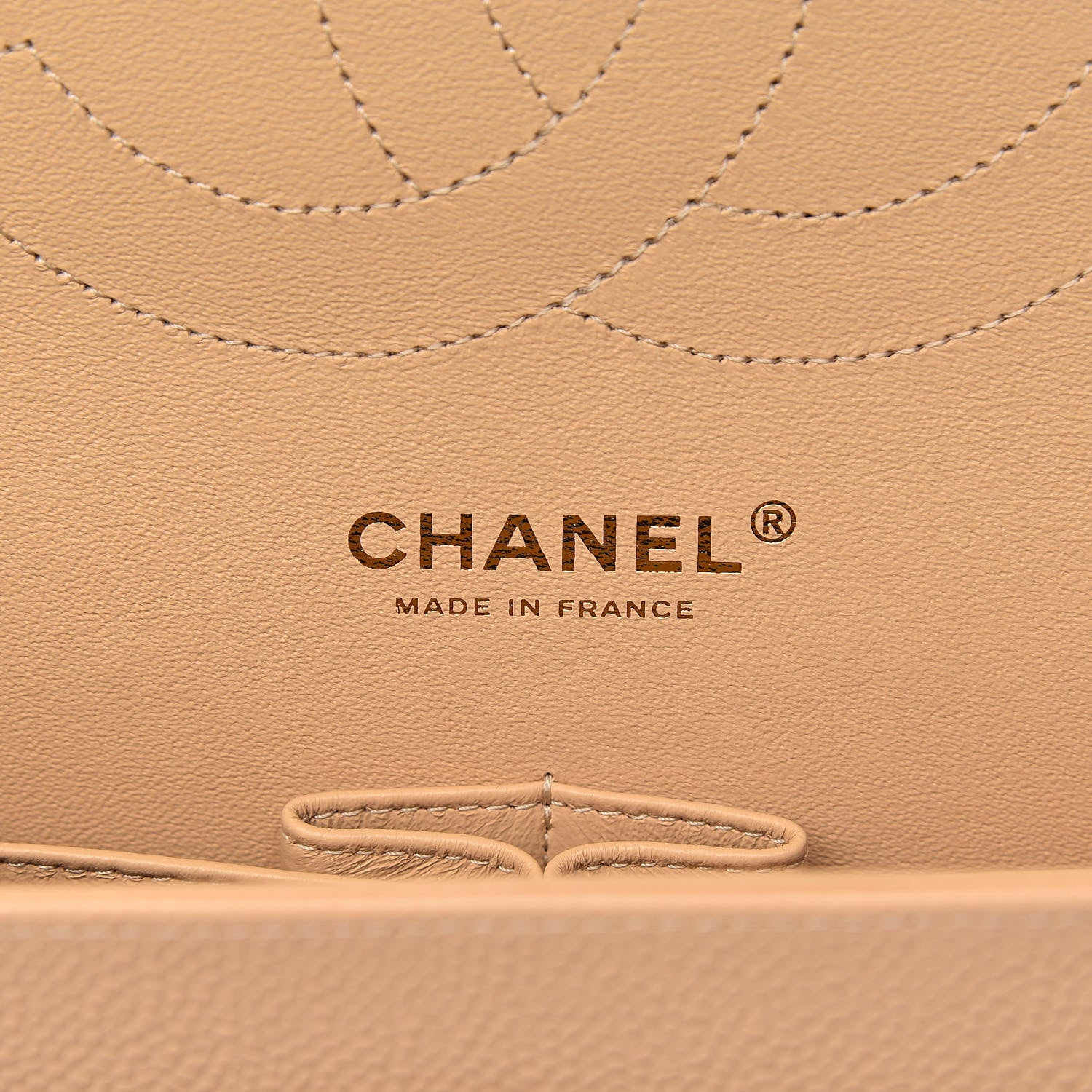 Chanel Caviar Quilted Jumbo Double Flap Beige Clair 6 of 14