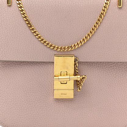Chloe Grained Lambskin Drew Shoulder Bag Cement Pink 7 of 13