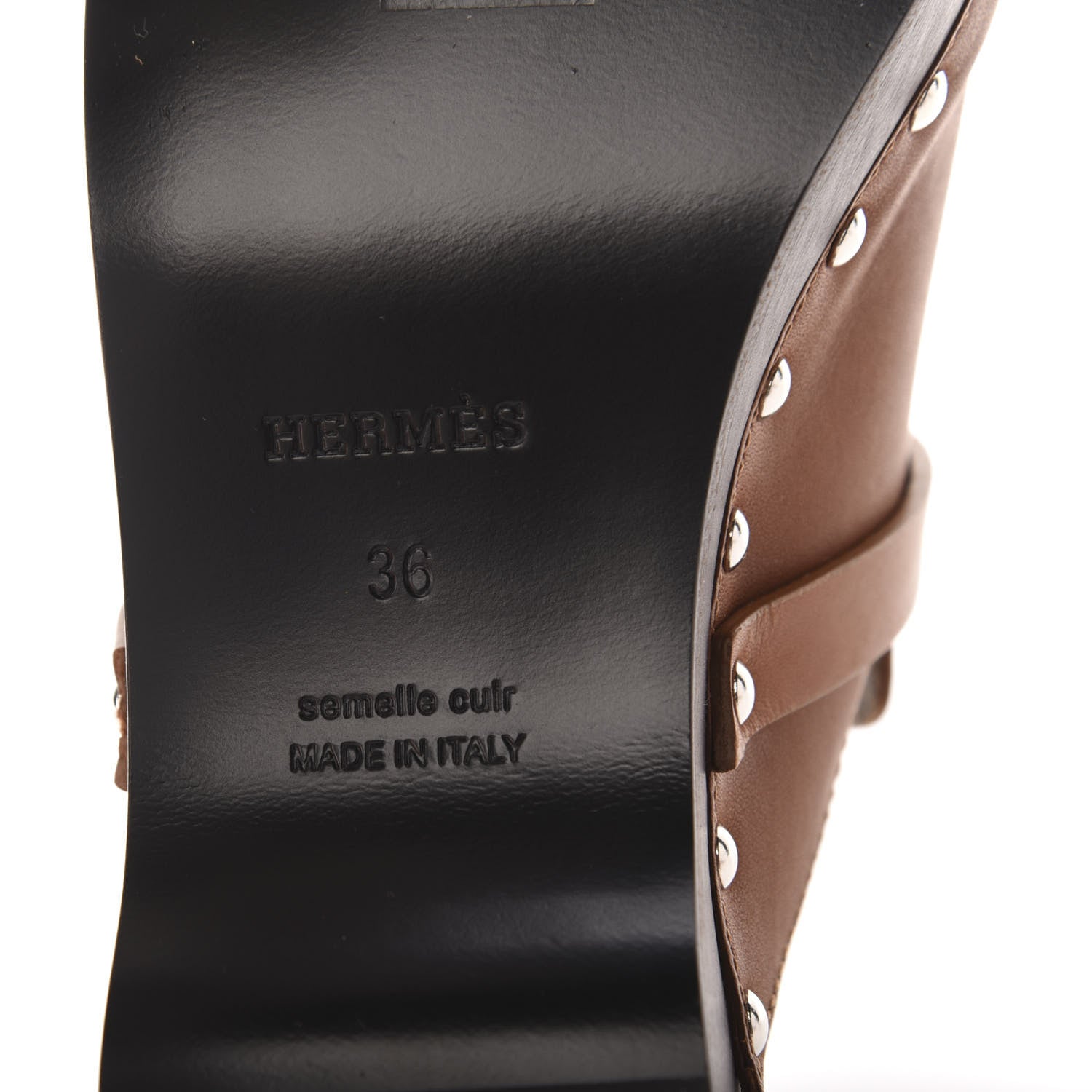 Hermes Heritage Calfskin Carlotta Mules 36 Naturel 7 of 8
