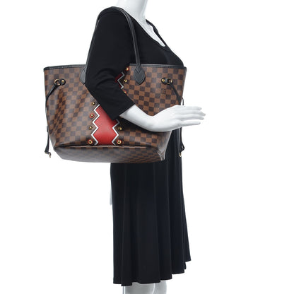 Louis Vuitton Damier Ebene Karakoram Neverfull MM 2 of 8