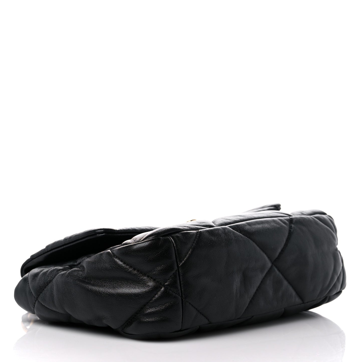 Lambskin Quilted Medium Chanel 19 Flap Black